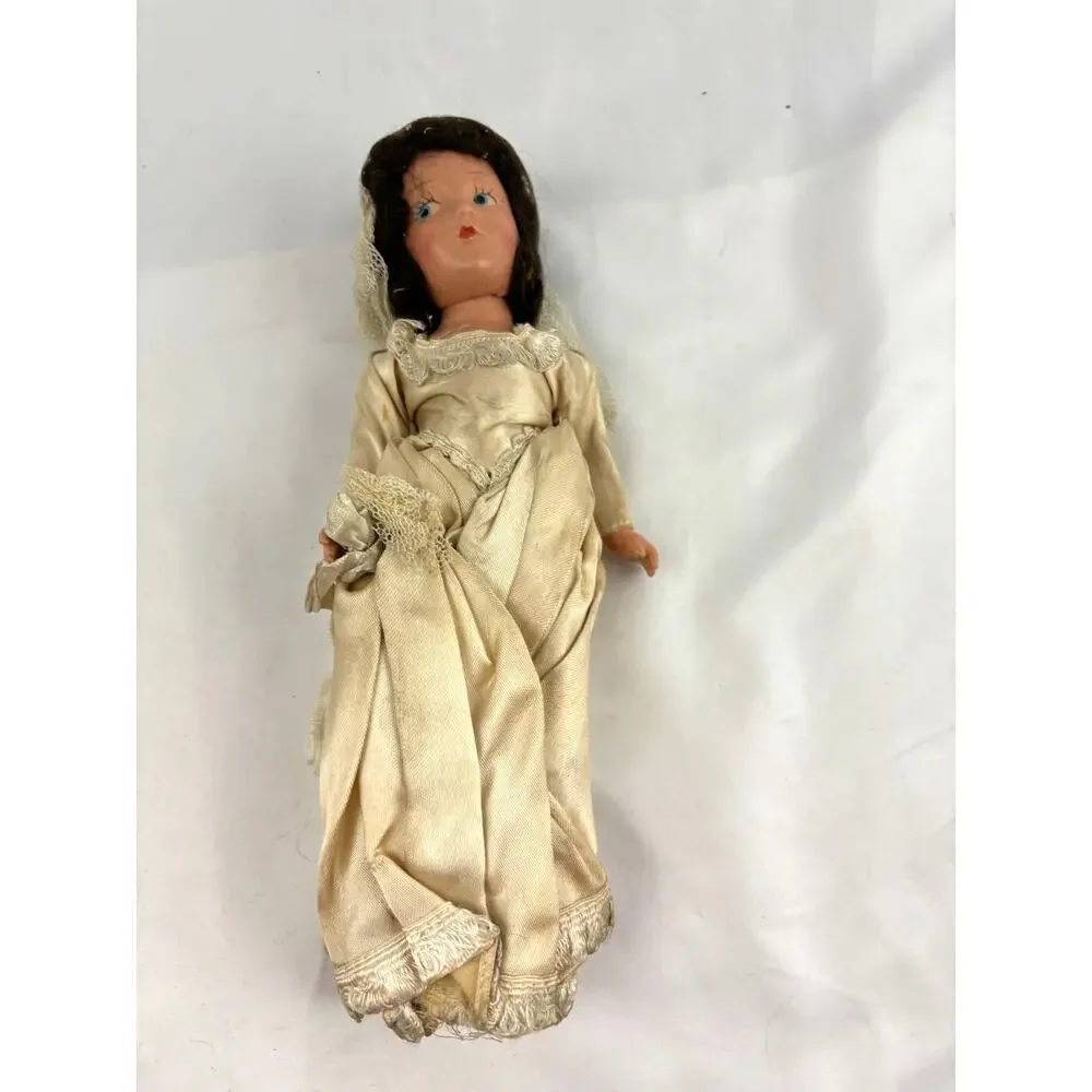 Vintage‎ Bisque Bride Doll 11